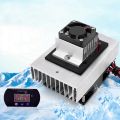 DIY Peltier Cooler Kit 12V Semiconductor Cooler Peltier Cooling System, Heatsink Kit+Thermostat Set, US Plug. 