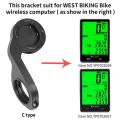 WEST BIKING 4 In 1 Bicycle Light Bracket Mount Bike Computer Mount Bracket Smart Sensor Bike Light Stand Bicycle Accessories-B type. 