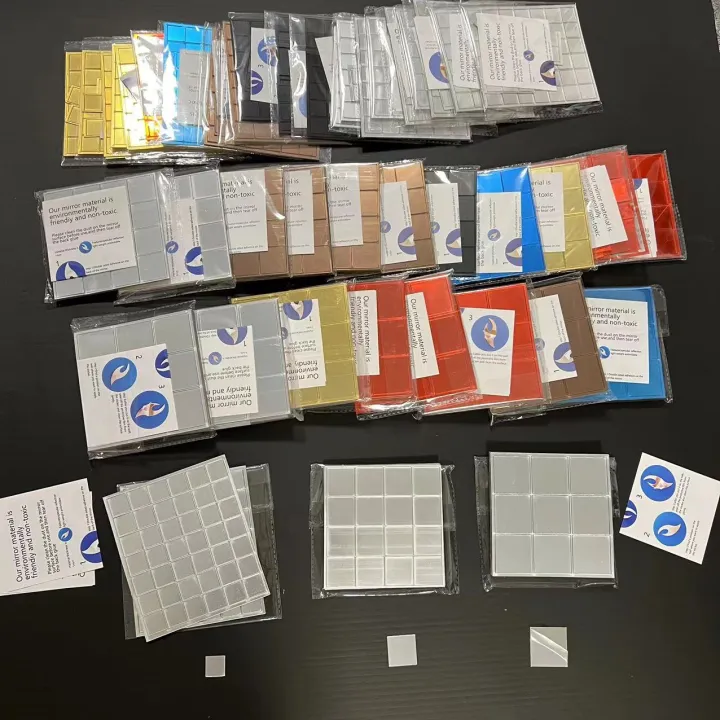 100pcs%202/3/4cm%203D%20Square%20Mirror%20Wall%20Stickers%20Self-adhesive%20Acrylic%20Mosaic%20Mirror%20Surface%20Tile%20DIY%20Wall%20Decals%20Room%20Home%20Decor%20-%20Image%206