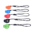 Teething Necklace Soft Silicone Skull Shape Anxiety Relief Heat Resistant Oral Motor Aids Chewing Sensory Necklaces for Autism. 
