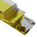 Emergency Blanket Lifesaving Thermal Insulation Sunscreen Blanket Gold Silver-goldandsilver. 