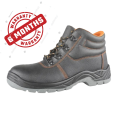 Safety Boots | Safety Shoes | High Ankle Safety Shoe | Vista Plus High Ankle Safety Shoe | High Ankle fine Material Safety Shoes with Good Bond Strength for Industrial Work,100% rexcine | Waterproof | Puncture Proof | Anti- Skid. 