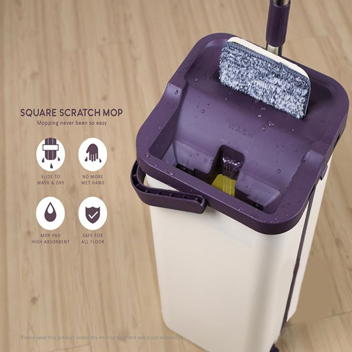 SCRATCH%20Cleaning%20Mop%20with%20Bucket%20Hands-Free%20Microfiber%20Flat%20Spin%20Mop%20System%20360%C2%B0%20Flexible%20Head%20-%20Image%208
