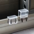 【ALLGOOD】1x1/5Pcs Window Sliding Lock Buckle Screen Window Aluminum Alloy Buckle Fixed Limiter Doors Windows Child Safety. 