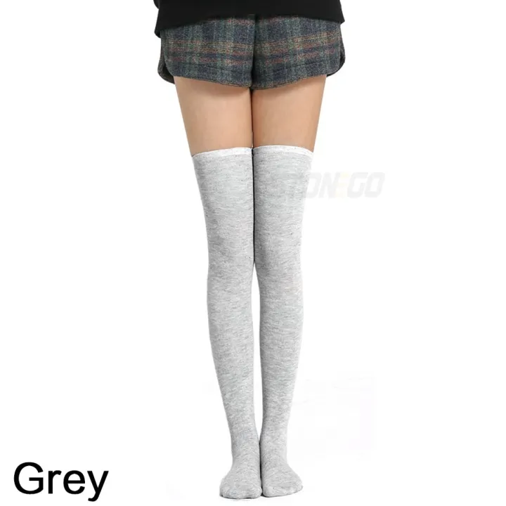 Fashion%20Leg%20Women%20Socks%20Over%20Knee%20Socks%20Solid%20Warmers%20Knee%20High%20Socks%205%20Colors%20Optional%20-%20Image%204