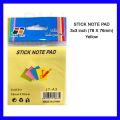 Sticky Note Pad Yellow 3 x 3. 