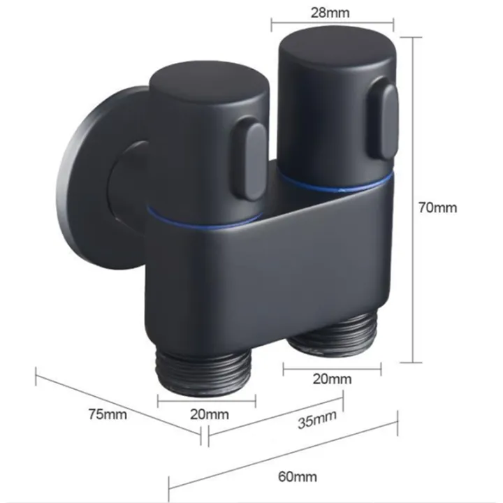 1%20Piece%201%20In%202%20Out%20Diverter%20Angle%20Valve%20Dual%20Control%20Bathroom%20Faucet%20For%20Self-Cleaning%20(Black)%20-%20Image%207