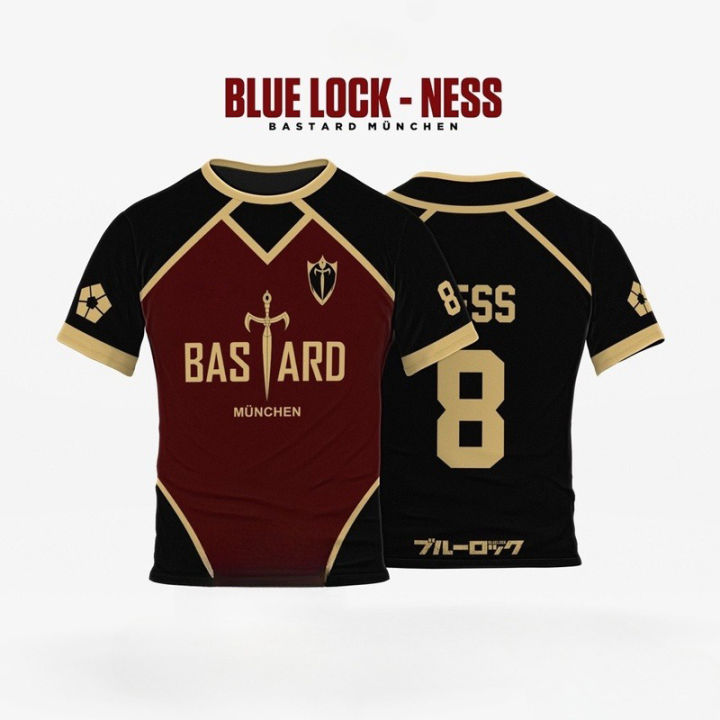 Jersey%20Futsal%20Cosplay%20Football%20Motif%20VL%20Replika%20Blue%20Lock%20Anime%20Bastard%20Munchen%20Men%20T-shirt%20Summer%20Short%20Sleeve%20Children%20Tee%20Top%20-%20Image%202