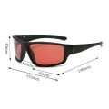 ZEBF-VIVIBEE Fishing Sunglasses Red Polarized Men TAC Homomorphic Angling Goggles Women Sports Outdoor Shades. 