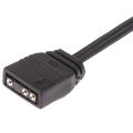 1PCS For Corsair RGB To Standard ARGB 3-Pin 5V 25CM Adapter Connector. 