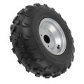 17X7.00-8 ATV Rim Tire Enhanced Grip 8 Inch ATV Wheel Rim Tire Assembly for Mini Bike. 