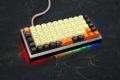 jj50 v1.0 Custom Mechanical Keyboard 50% programmed 50 preonic layouts bface firmware with rgb bottom underglow led. 