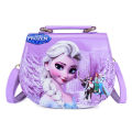 Disney Kindergarten Girl Frozen Princess Shoulder Bag PU Children cartoon Elsa Handbags Travel Outlet Crossbody Bag. 