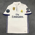 1617 Real Madrid Jersey c Short-Sleeved Soccer Suit Men's Summer Long-Sleeved Team Uniform Customization. 