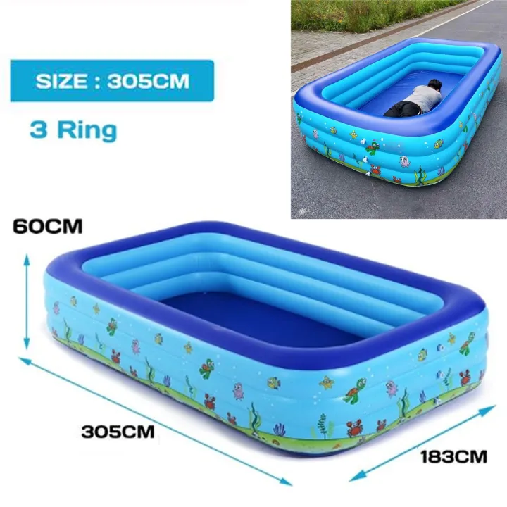 INTIME%203.05M%20(YT-326A)%20Inflatable%20Family%20Swimming%20Pool%203%20Layer%20Extra%20Large%20Rectangular%20Kids%20Swimming%20Pool%20Indoor%20Outdoor%20-%20Image%203
