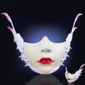 Lightweight Half Face Cyber Punk Beauty Unique Masquerade Adjustable Mechanical Half Face Wings for Halloween Party Cosplay. 