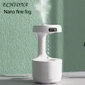 1 Set 800ML Air Humidifier Anti-gravity Water Droplet Reflow Weightless Sprayer LED Digital Display Type-C Mist Humidifier Home Supply. 