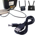 USB To DC Wifi Charging Cable Power Plug Connector Charger Barrel Jack Code 5V Wifi Router to Power Bank Cable  5.5*2.1mm Quick Connector For Any WIFI Routers Travel Camping Hiking. 