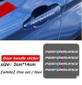 4PCS Car Styling Car Door Handle Car Viny Stickers Performance Decoration. 