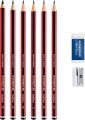 STAEDTLER® 61 110 C6 Tradition Pencil Sketching Set of 6+2 Bonus Pack. 