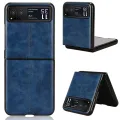 Cow Pattern Sewing Back Cover Phone Case For Motorola Moto Razr 40. 