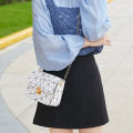 Women Geometric Crossbody Bag, Trendy Shoulder Bag Travel Satchel with Chain Strap. 