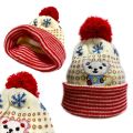 9 Months - 3 Years Stretchable Kids Ice Cap Child Winter Warm Cotton Beanie Hats for Boys and Girls. 