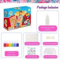 46ml Kids Water-Based Art Paint Set Marbling Painting Kit DIY Painting On Water Creative Art Set of 6 Colors Acrylic Paint. 