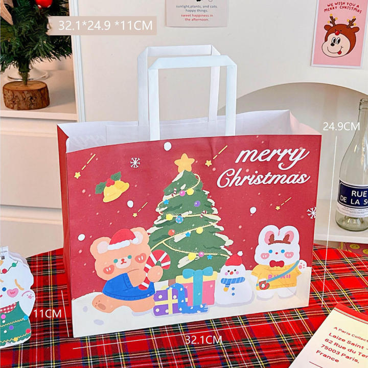 Christmas Party Favor Bags Personalized Christmas Gift Bags Christmas Treat Bags For Gifts Christmas Goody Bags For Parties Holiday Paper Gift Bags