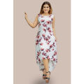 White ELIS Flower Women Long Dress KDA. 