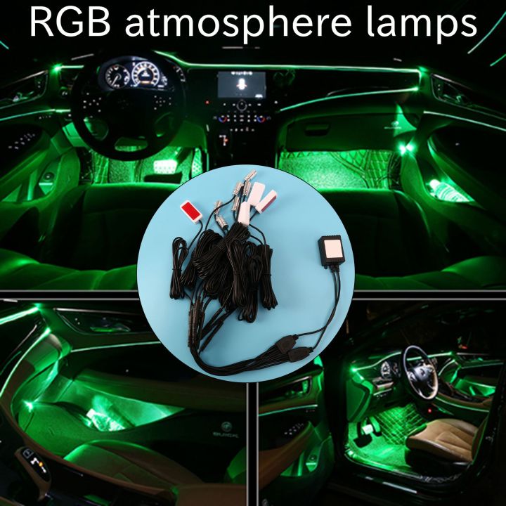 10%20in%201%20RGB%20LED%20with%208M%20Interior%20Decoration%20Car%20Fiber%20Optic%20Strip%20Light%20By%20App%20Control%2012V%20Decorative%20Atmosphere%20Lamps%20Universal%20-%20Image%206