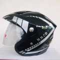 H.H.Co Flash Black Silver Shine Motor Bike Helmet SLS Certified. 