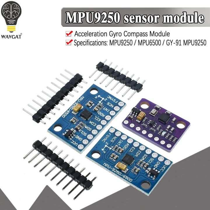 Mach Gyro Module SPI/IIC GY-9250 BMP280 GY-91 MPU6500 6-Axis 9-Axis 10DOF Attitude Gyro ...