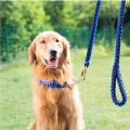 Dog Leash with Adjustable Collar Dog Leash for Walking, Running, Hiking, Nylon Rope Braided Dog Training Leash. 