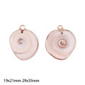 15 Styles 2pcs Natural Shell Pendant Conch Shell Charms Pendant Natural At Random For DIY Jewelry Necklaces Making Accessories. 