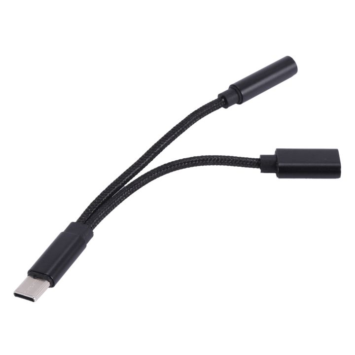2 in 1 Type C Headphone Adapter USB C Splitter Jack AUX Audio Charging Converter for Huawei Samsung Xiaomi