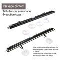 Car Roller Sunshade Retractable Car Window Shade for Side Window to Blocks Harmful Sun Glare and Heat, Universal Fits Most Cars, Trucks, SUVs, Vans or RVs(2 Pack). 