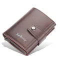 Baellerry RFID Blocking Wallet Men | PU Leather Slim Card Holder | Hasp Closure | 5 Variants (Wallet & Card Holder). 