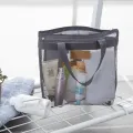 【ALLGOOD】 Waterproof Beach Bag Black Mesh Large Handbag Summer Durable Tote Bag Travel. 