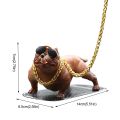 【Petalfall】Car Decoration Ornaments Cool Dog Dashboard Bullys Puppy Figurine For Auto Accessories Home Office Desk Decor Auto Parts. 