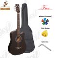 38" Acoustic Box Guitar with Bag & Accessories. 