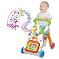 Children Musical Walker, Push & Pull Toy for Toddlers & Kids, Baby Activity Walker Toy Comes with Two Patterns : Sit and Play, Stand and Walk.. 