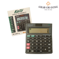 Calculator KAJIB Brand MJ-120T-w 12 Digits Display with 120 Steps Check Solar & Battery. 