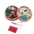 Home Travel Sewing Kit Box Circular Portable Mini Storage Box Needlework Threads Scissor Storage Boxes Set DIY Sewing Tool. 