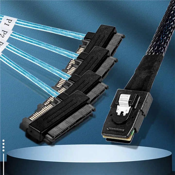 2X%20Mini%20Sas%20Sff-8087%20to%204%20Sff-8482%20Server%20Array%20Card%20Hard%20Drive%20Data%20Cable%20Sata%20Cable%200.5m%20-%20Image%205