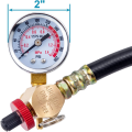 Air Tank Valve Parts with Gauge, Air Tank Repair Kit Come with 2 Inch Pressure Gauge with 1/8 Inch NPT, 4 Ft Air Hose. 