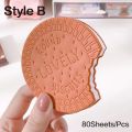 STONEGO Creative Chocolate Cookies Shape Note Book Students Cartoon Cute Tearable Handwritten Memo Pads Cover Notepad. 