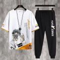 13 Junior and Senior High School Students Short Sleeve T T-shirt 12-15 Year-Old Boy Handsome Summer Clothes 14 Teenagers Teen Men's Clothing Suit 16. 