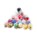 10pcs/Set 15mm Fashion Transparent Glass Ball Colorful Star Sequin Pendant For Bracelet Necklace Jewelry Making DIY Earring Finding. 