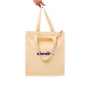 MYSU Heavy Duty Brown Eco Friendly Large Canvas Tote Bag with Zipper - 14.5 inches (L) * 3 inches (W) * 16 inches (H) - Holds up to 15kg. 